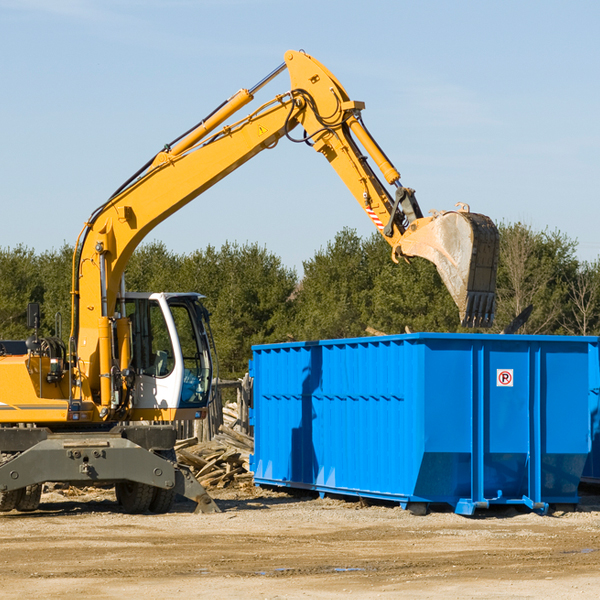 can i choose the location where the residential dumpster will be placed in Chatsworth New Jersey